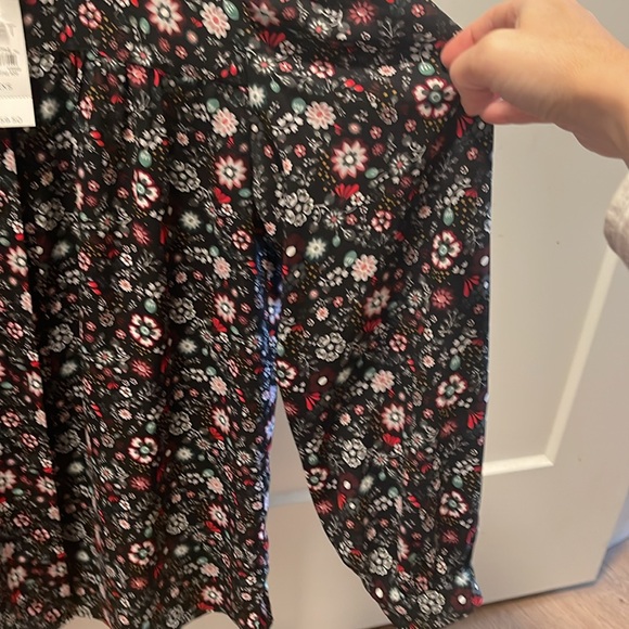 Loft Floral Button Blouse Top - Picture 5 of 6